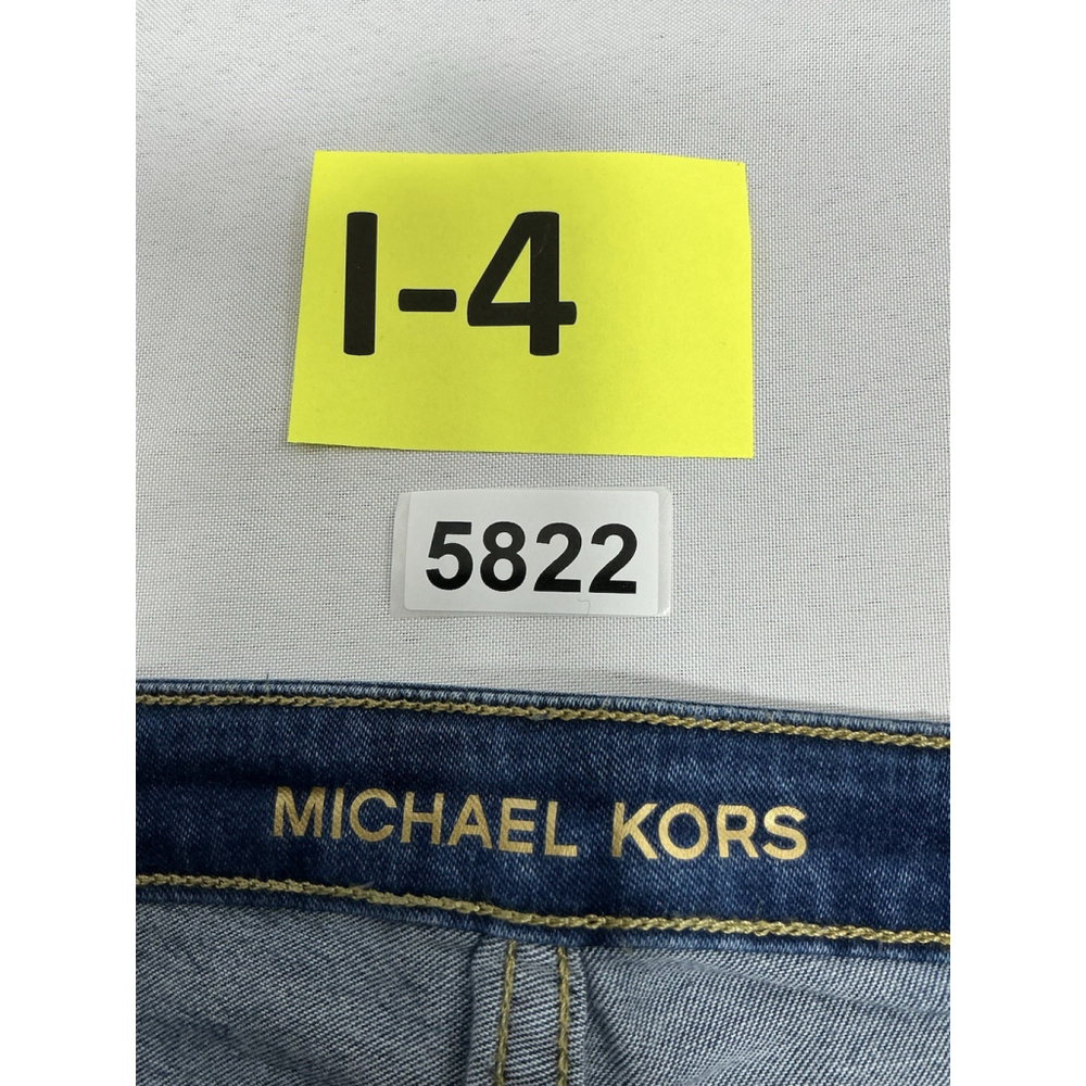 Womans Michael Kors Izzy Skinny Pullon Blue Jeans Size 16 Ankle - Picture 3 of 9